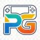 PG软件官方Logo - 橙色与深蓝色组合标识